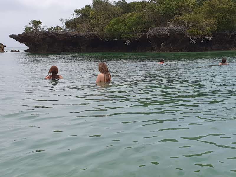 שחייה ליד האי Pemba